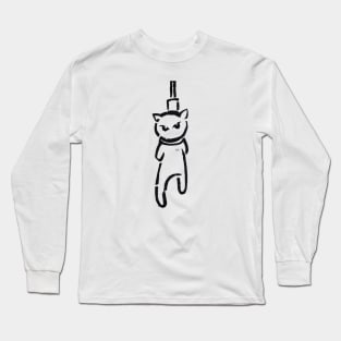 Cat on the gallows / Swiss Artwork Photography Long Sleeve T-Shirt